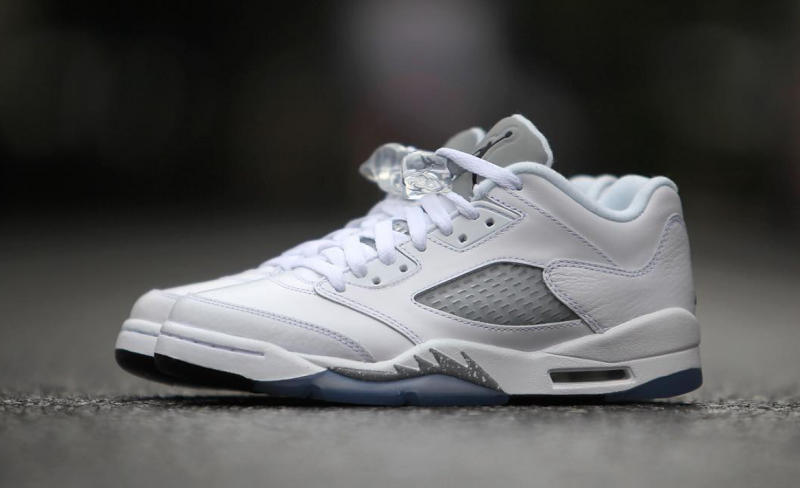 Air Jordan 5 Low GS White Wolf Grey