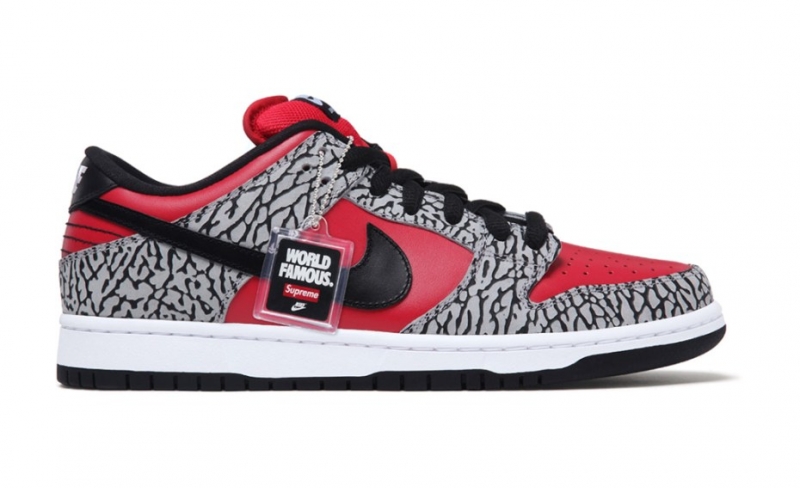 Nike Dunk SB Low Supreme (Red/Cement)